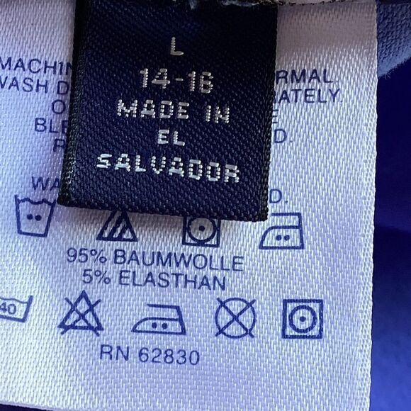 Lands End large blue mid calf skirt. 0521 - Picture 6 of 6